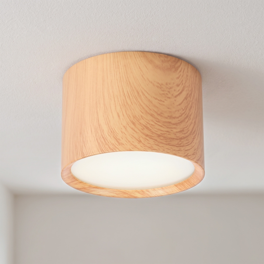 BRILAGI - Oprawa punktowa do łazienki SMOOTH 1xGX53/15W/230V 60x82 mm w dekorze dębu IP54