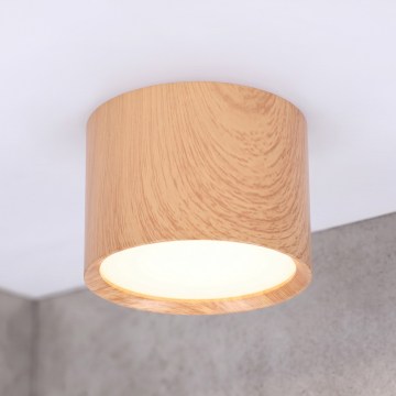 BRILAGI - Oprawa punktowa do łazienki SMOOTH 1xGX53/15W/230V 60x82 mm w dekorze dębu IP54