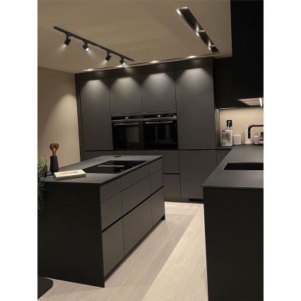 Brilagi - Oprawa punktowa do systemu szynowego HUSKY 4xGU10/10W/230V czarna