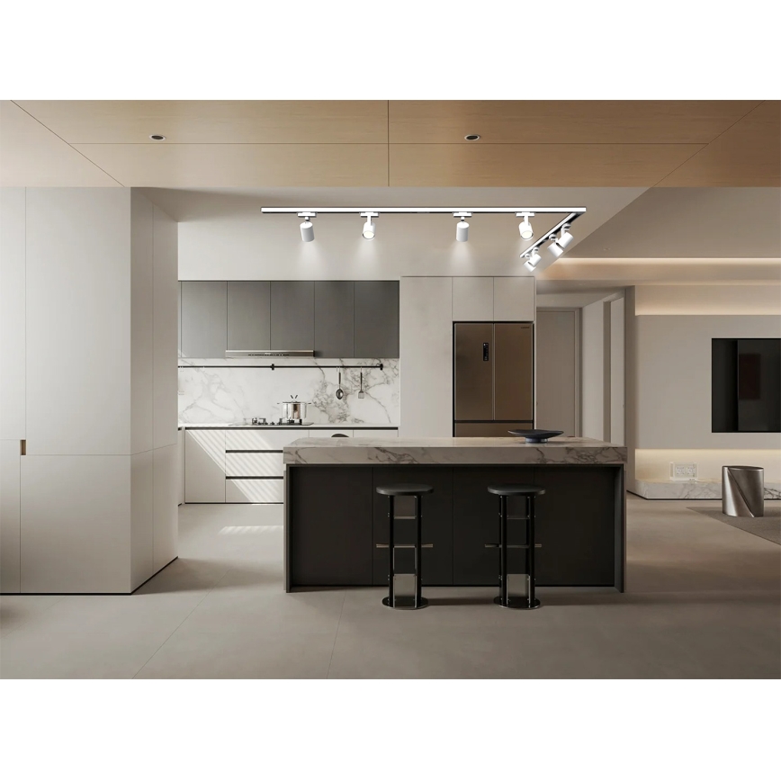 Brilagi - Oprawa punktowa do systemu szynowego HUSKY 8xGU10/10W/230V biała