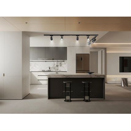 Brilagi - Oprawa punktowa do systemu szynowego HUSKY 8xGU10/10W/230V czarna