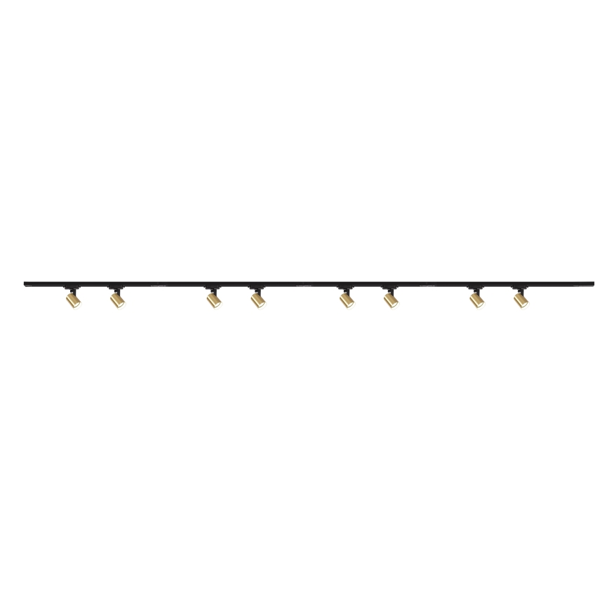 BRILAGI - Oprawa punktowa w systemie szynowym HUSKY 8xGU10/10W/230V 300 cm czarny/złoty