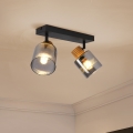 BRILAGI - Oprawa punktowa HYGGE 2xE14/15W/230V czarna/dymiona