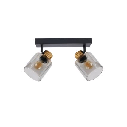 Brilagi - Oprawa punktowa HYGGE 2xE14/15W/230V czarna/dymiona