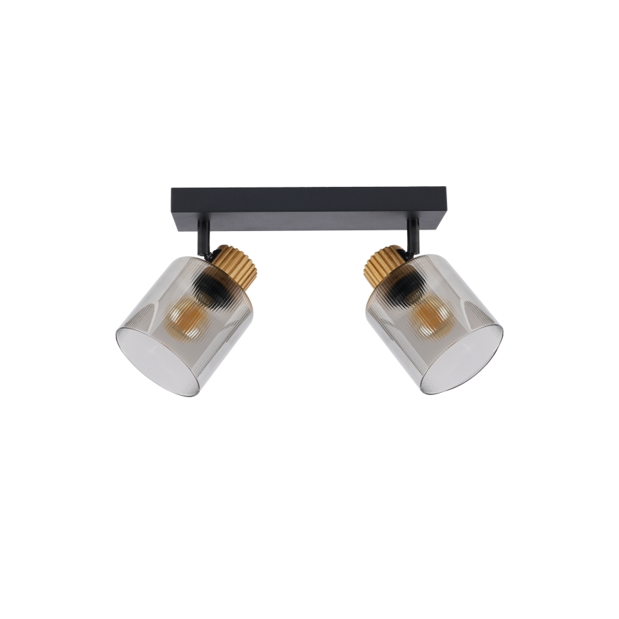 Brilagi - Oprawa punktowa HYGGE 2xE14/15W/230V czarna/dymiona