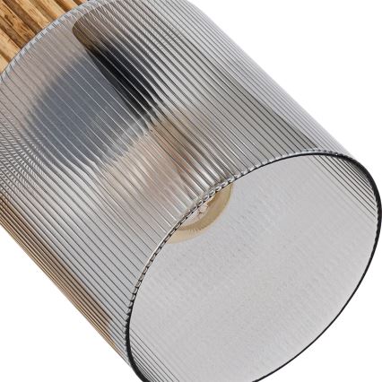 Brilagi - Oprawa punktowa HYGGE 2xE14/15W/230V drewno kauczukowe/dymione