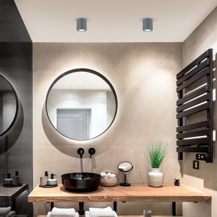 Brilagi - Oprawa punktowa łazienkowa MIA 1xGU10/30W/230V 84x80 mm antracyt IP54