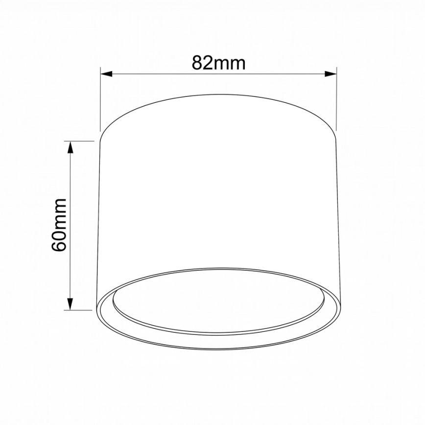 BRILAGI - Oprawa punktowa łazienkowa SMOOTH 1xGX53/15W/230V 60x82 mm beżowa IP54
