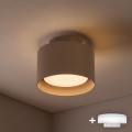 BRILAGI - Oprawa punktowa LED BACKLIT 1xGX53/15W/230V + LED/3W śr. 10 cm beżowa