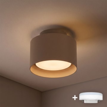 BRILAGI - Oprawa punktowa LED BACKLIT 1xGX53/15W/230V + LED/3W śr. 10 cm beżowa