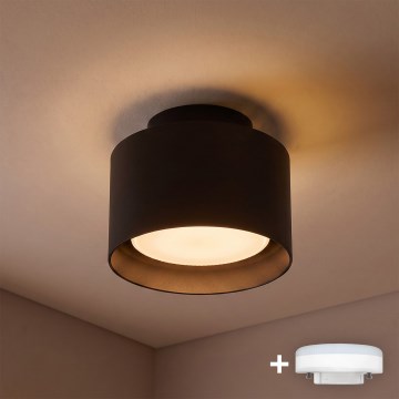 BRILAGI - Oprawa punktowa LED BACKLIT 1xGX53/15W/230V + LED/3W Ø 10 cm czarna