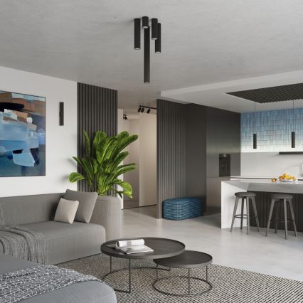 Brilagi - Oprawa punktowa LED CRESTO 1xGU10/10W/230V 10 cm czarna