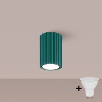 Brilagi - Oprawa punktowa LED CRESTO 1xGU10/10W/230V 10 cm turkusowa