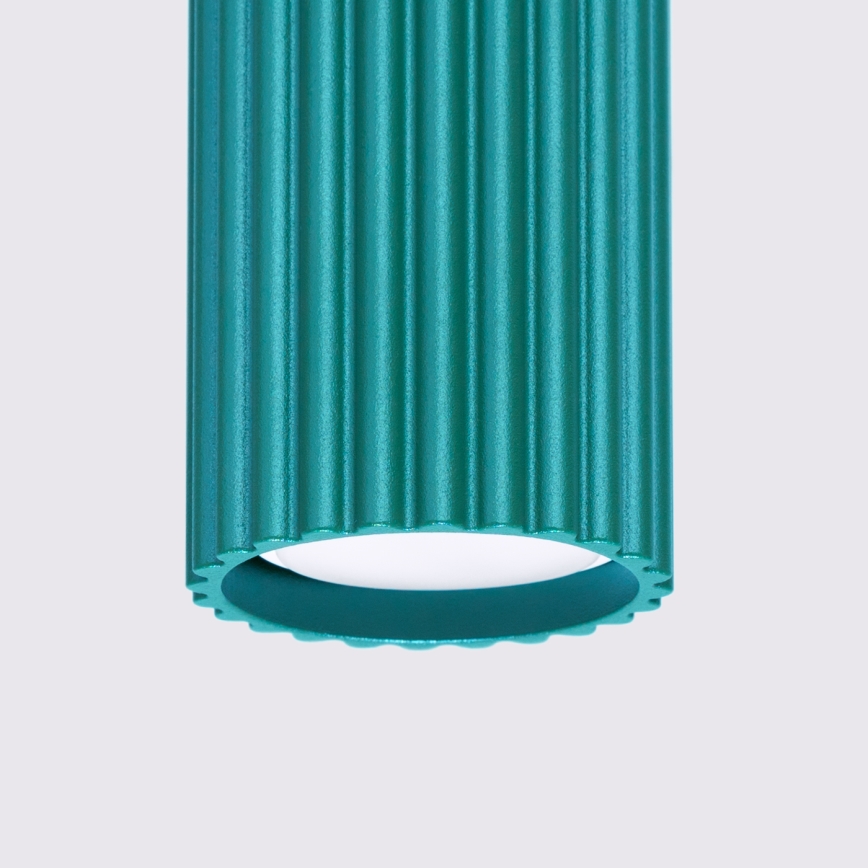 Brilagi - Oprawa punktowa LED CRESTO 1xGU10/10W/230V 10 cm turkusowa