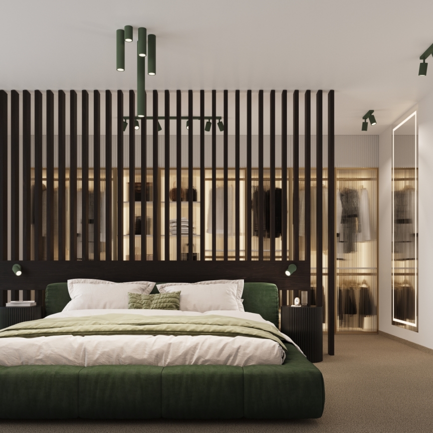 Brilagi - Oprawa punktowa LED CRESTO 1xGU10/10W/230V 10 cm zielona