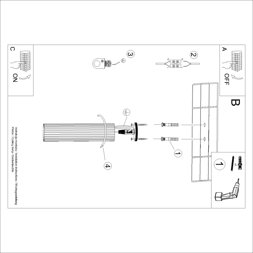 Brilagi - Oprawa punktowa LED CRESTO 1xGU10/10W/230V 30 cm kremowa