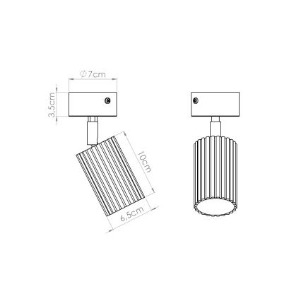 Brilagi - Oprawa punktowa LED CRESTO 1xGU10/10W/230V czerwona