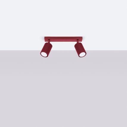Brilagi - oprawa punktowa LED CRESTO 2xGU10/10W/230V burgundowa