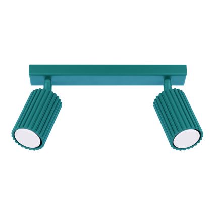 Brilagi - Oprawa punktowa LED CRESTO 2xGU10/10W/230V turkusowa