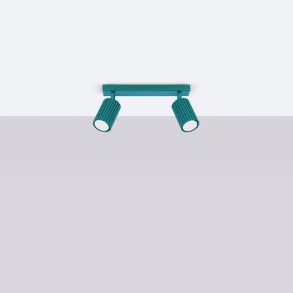 Brilagi - Oprawa punktowa LED CRESTO 2xGU10/10W/230V turkusowa