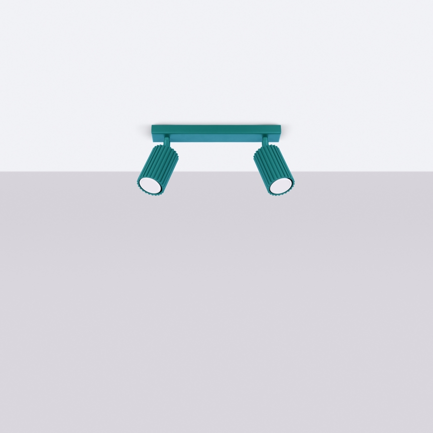 Brilagi - Oprawa punktowa LED CRESTO 2xGU10/10W/230V turkusowa