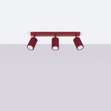Brilagi - Oprawa punktowa LED CRESTO 3xGU10/10W/230V bordowy