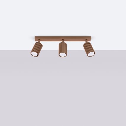 Brilagi - Oprawa punktowa LED CRESTO 3xGU10/10W/230V brązowa