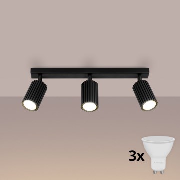 Brilagi - Oprawa punktowa LED CRESTO 3xGU10/10W/230V czarna