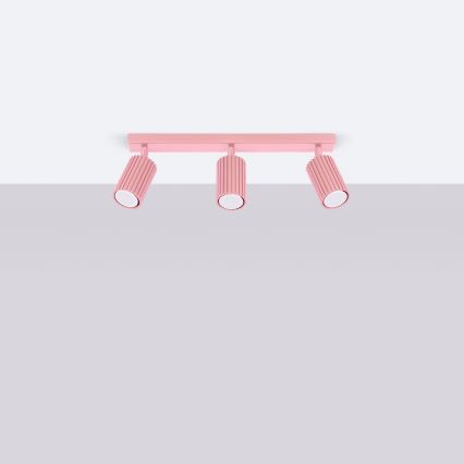 Brilagi - Oprawa punktowa LED CRESTO 3xGU10/10W/230V różowa