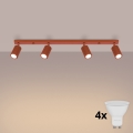 BRILAGI - Oprawa punktowa LED CRESTO 4xGU10/10W/230V pomarańczowa