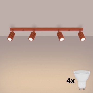 BRILAGI - Oprawa punktowa LED CRESTO 4xGU10/10W/230V pomarańczowa