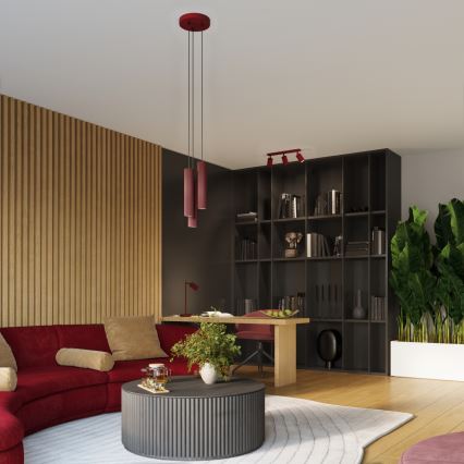 Brilagi - Oprawa punktowa LED CRESTO 6xGU10/10W/230V bordowa