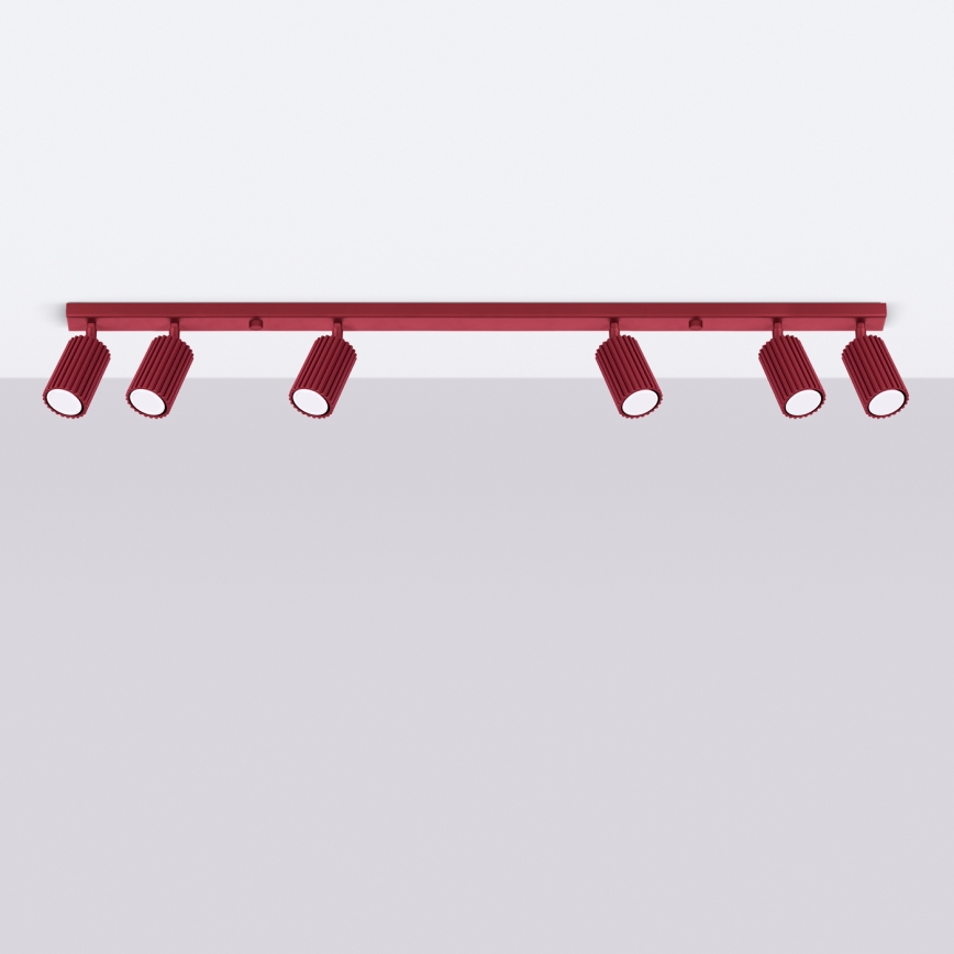 Brilagi - Oprawa punktowa LED CRESTO 6xGU10/10W/230V bordowa