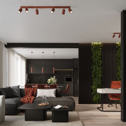 Brilagi - Oprawa punktowa LED CRESTO 6xGU10/10W/230V czerwona