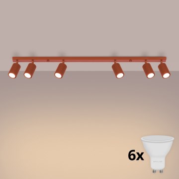BRILAGI - Oprawa punktowa LED CRESTO 6xGU10/10W/230V pomarańczowa