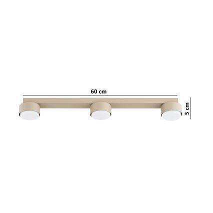 Brilagi - Oprawa punktowa LED MONO 3xGX53/30W/230V beżowa