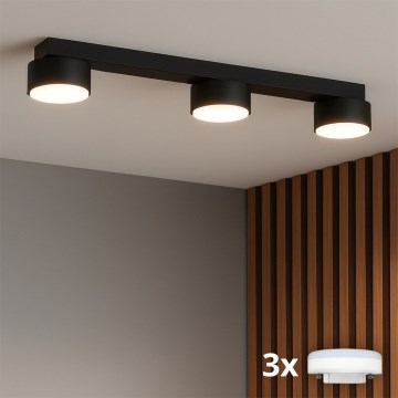 Brilagi - Oprawa punktowa LED MONO 3xGX53/30W/230V czarna