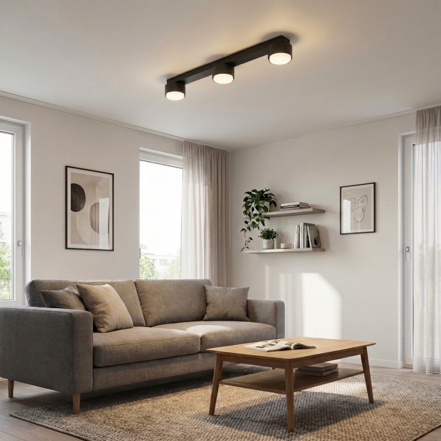 Brilagi - Oprawa punktowa LED MONO 3xGX53/30W/230V czarna
