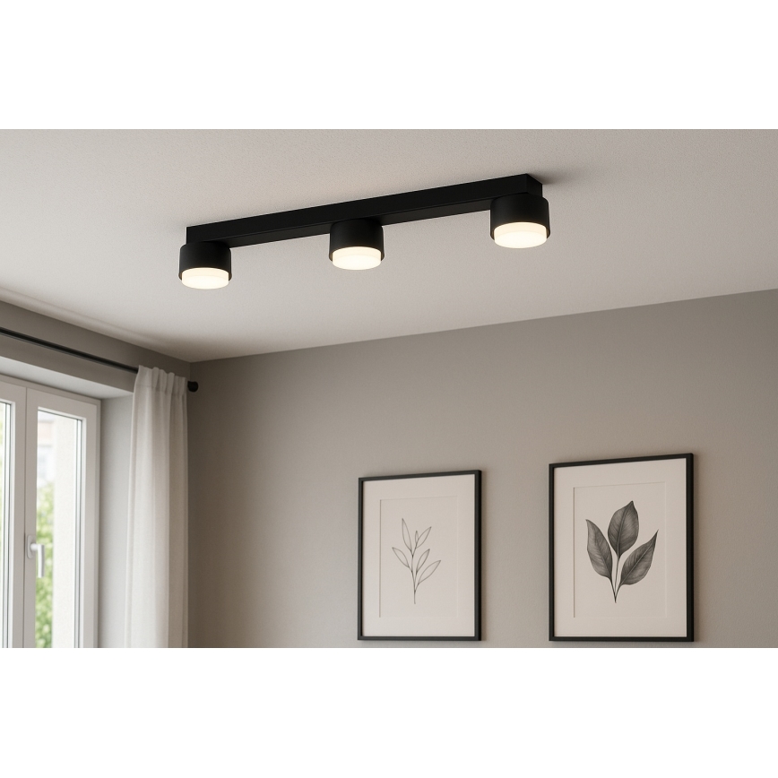 Brilagi - Oprawa punktowa LED MONO 3xGX53/30W/230V czarna