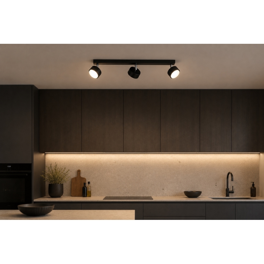 Brilagi - Oprawa punktowa LED MONO 3xGX53/30W/230V czarna