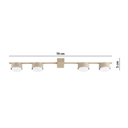 Brilagi - Oprawa punktowa LED MONO 4xGX53/30W/230V beżowa