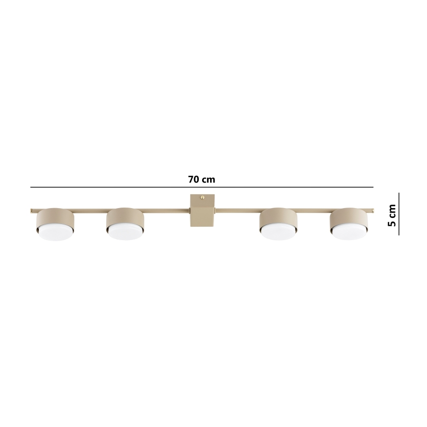 Brilagi - Oprawa punktowa LED MONO 4xGX53/30W/230V beżowa