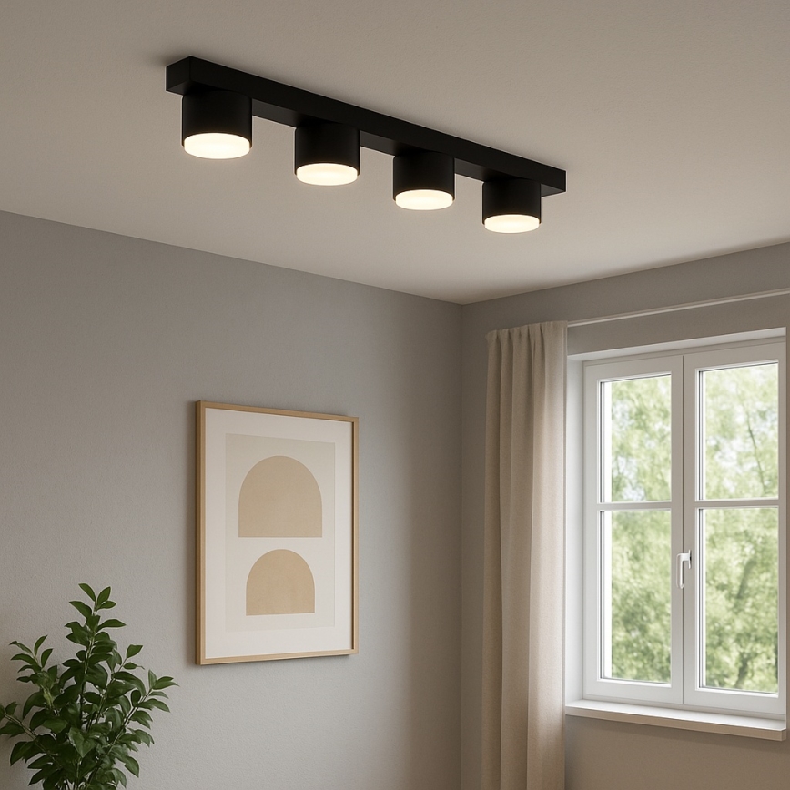 Brilagi - Oprawa punktowa LED MONO 4xGX53/30W/230V czarna