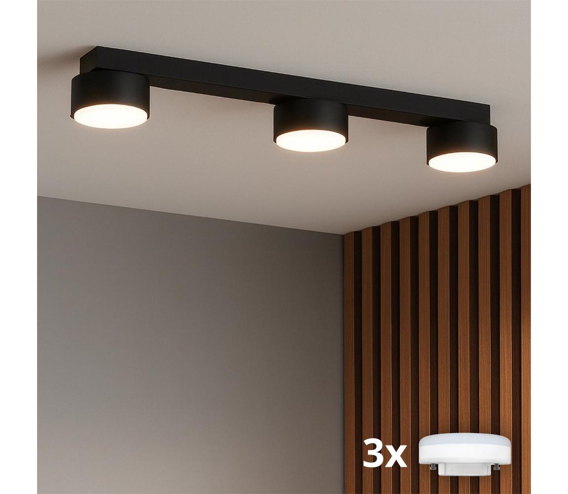 Brilagi - Oprawa punktowa LED RGB ściemnialna MONO 3xGX53/14W/230V Wi‑Fi Tuya czarna