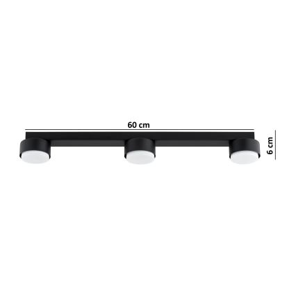 Brilagi - LED RGB+CCT Ściemnialna oprawa punktowa MONO 3xGX53/14W/230V 2700-6500K Wi-Fi Tuya czarna
