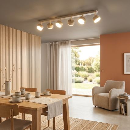 Brilagi - LED RGB+CCT ściemnialna oprawa punktowa MONO 6xGX53/14W/230V 2700-6500K Wi-Fi Tuya beżowa/złota