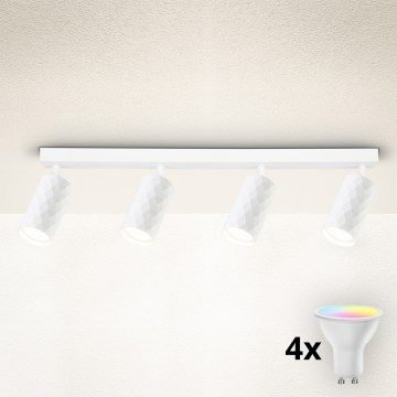 Brilagi - Oprawa punktowa LED RGBW ściemnialna SELE DIAMANT 4xGU10/6W/230V 3000K biała