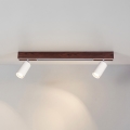 BRILAGI - Oprawa punktowa LED SELE 2xGU10/30W/230V + LED/15W biała/dekor dębu