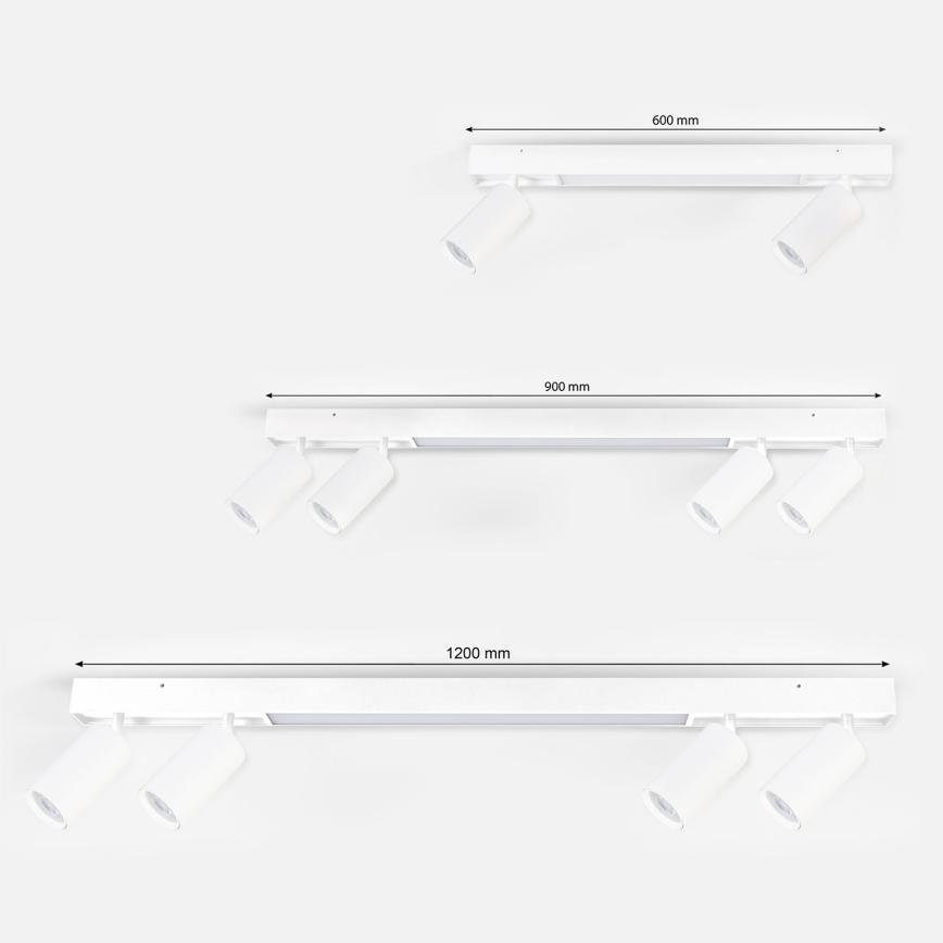 Brilagi - Oprawa punktowa LED SELE 2xGU10/30W/230V + LED/15W biała