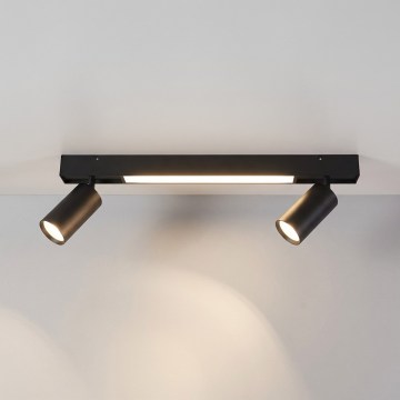 Brilagi - Oprawa punktowa LED SELE 2xGU10/30W/230V + LED/15W czarna